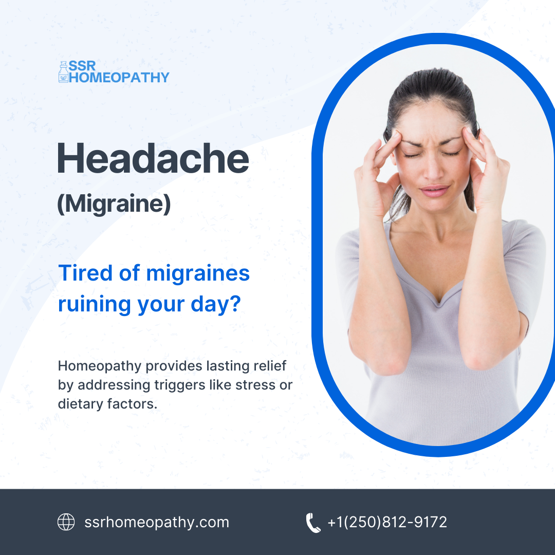 Headaches, migraines and homeopathic support